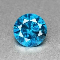 Real tested natural blue diamond 0.32 ct from Africa! Play with cert!!!
