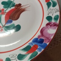 2 Juried folk art plates
