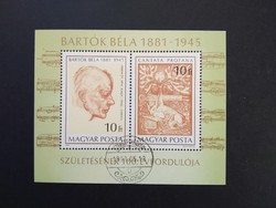 1981 Bartók Béla blokk pecsételt