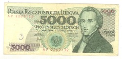 5000 Zloty zlotych 1982 Poland