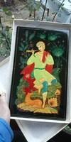 Igazán gyönyörű orosz lakk festmény