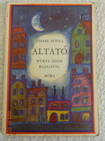 Attila József: sleeper - hardcover storybook, old flipper with drawings by Ádám Würtz