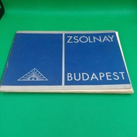 Extremely rare collector's pattern book of the Budapest porcelain fayence rt