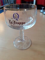 La Trappe 25 years 2016 sörös kehely talpas pohár, gyűjthető sörös pohár