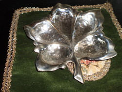 Antique silver leaf holder