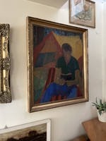Illényi Tamara-Olvasó a sátor előtt..