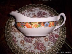 2 pcs 18.5 X 8 cm very antique English porcelain saucer, pouring xx