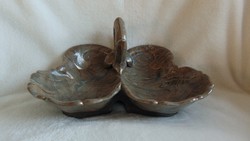 Art Nouveau style split serving bowl, centerpiece 26 cm - flawless