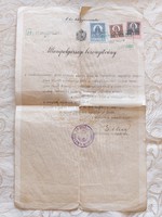Régi dokumentum 1933 Állampolgársági Bizonyítvány