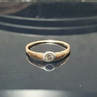 Antik Brill Köves Arany Gyűrű 14Kt