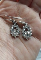 A pair of drop-shaped earrings