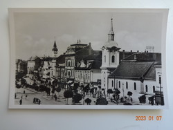 Régi Weinstock képeslap: Marosvásárhely, Széchenyi-tér részlet