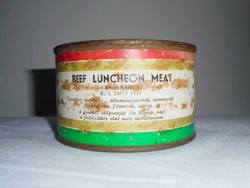 Retro canned snack meat can - Szeged cannery - from the 1980s