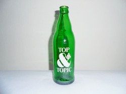 Retro TOP TOPIC limonádé üdítő üdítős üveg palack festett felirat - 1987-es