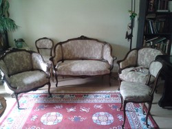 Original antique late rococo sofa set from the 1780s