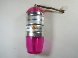 Régi retro bors daráló borsdaráló fűszer fűszerdaráló- fém műanyag - alján jelzés: SWM EXAKT
