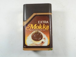 Old retro coffee coffee plastic box - extra mocha bev. Zamat coffee and biscuit factory from 1986