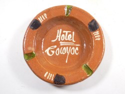 Régi festett kerámia hamutál hamutartó hamus hamu tartó - turista emlék szuvenír