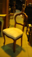 Six neobaroque dining chairs.