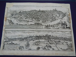 Antik Térkép Toledo és VALLADOLID   metszet Braum & Hogemberg 1563