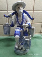 Vízhordó emebr porcelán szobor eladó!Kínai porcelán eladó!