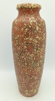 Large, 38.5 cm retro vase, Hungarian applied art ceramics