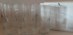 Jana water - set of glass glasses, logos, limited series / new, in box