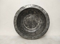 Antique kitchen tool pewter bowl 18th century xviii. 797 6507 with master's degrees