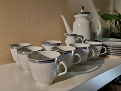 Bavaria német porcelán készlet cappucinós +süteményes