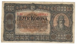 1000 korona 1923 nyomdahely nélkül 3.