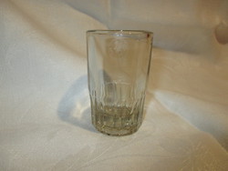 Ritka, különleges régi mércés üveg pohár
