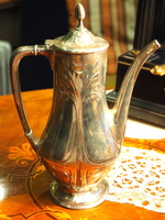 Art Nouveau alpaca coffee pot