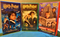 VHS kazetták: Harry Potter és a Betörők.../3 db kazetta/