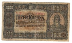 1000 Crown 1923 without printing press 1.