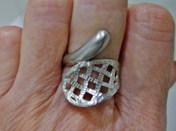 Gyönyörű magyar kézműves ezüstgyűrű