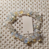 Rock crystal mineral bracelet