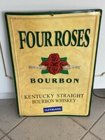Plaque plate enamel plate advertising four roses bourbon whiskey