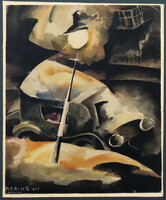 Art deco festmény, Hamburg, 1933