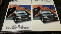 Renault Espace, veterán autós prospektus, retro katalógus