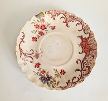 Antik fajansz Sarreguemines Fleury teás csésze alátét tányér 16 cm