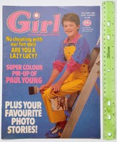 Girl magazin #168 1984-04-28 Paul Young poszter + Duran Duran Nik Kershaw Thompson Twins