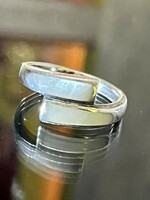 Art-deco Stílusú, ezüst gyűrű, gyöngyház berakással