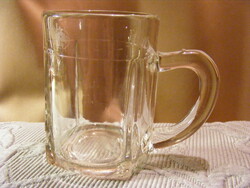 régi hitelesített 3 dl-es Tokodi üveg korsó pohár