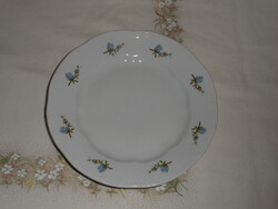 Zsolnay porcelán kék barackvirágos süteményes tányér