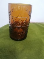 Schatz József 1912 sörös üvegből átalakított pohár