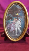 Pierrot with his beloved miniature painting, picture (3359)