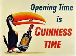 Guinness sör reklám, tukán, John Gilroy 1938. Vintage/antik plakát reprint