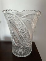 Nagy méretű kristály váza, 30cm