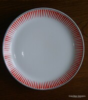 Retro Kispest Gránit különlegesen ritka díszítésű  tálaló tál, tányér