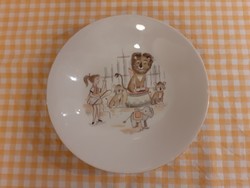 Kahla cirkusz mintás oroszlános gyerek tányer retro